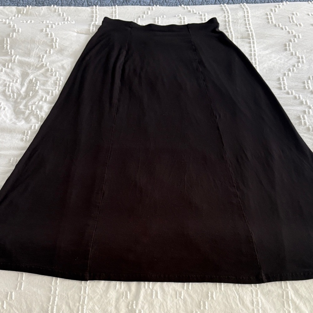 Vintage 80’s Laura Ashley Classic Black A-Line Skirt Size 10